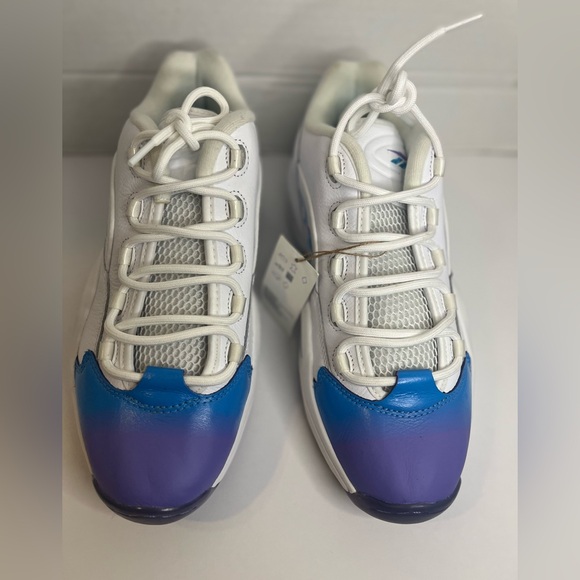 Reebok Men's Question Low Basketball Shoes GV7629 Radiant Aqua/Hyper Purple Sz12 - Picture 1 of 13